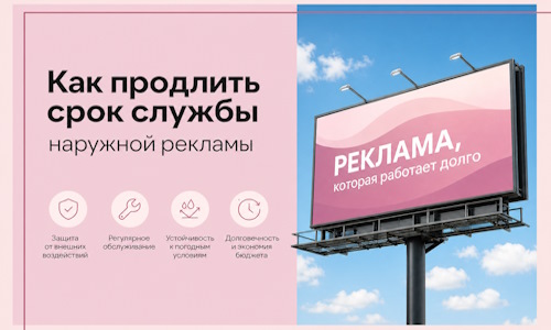 Как продлить срок службы наружной рекламы в Новоалтайске