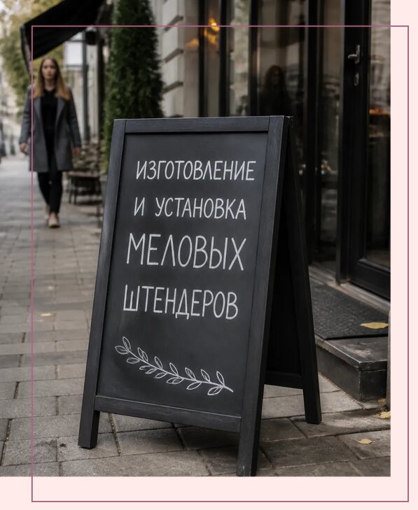 Меловые штендеры в Новоалтайске по цене от 6646 р. | Аванза-Нвл